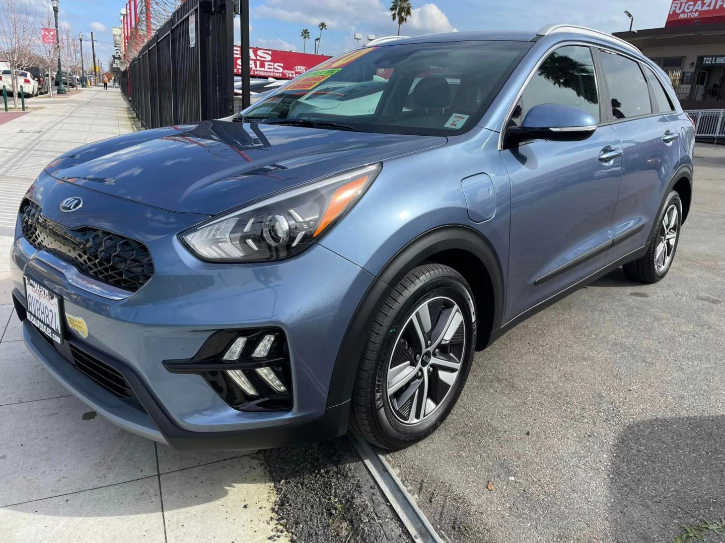 2020 Blue /BLACK Kia Niro Plug In Hybrid (KNDCD3LD7L5) , located at 744 E Miner Ave, Stockton, CA, 95202, (209) 944-5770, 37.956863, -121.282082 - Photo#3